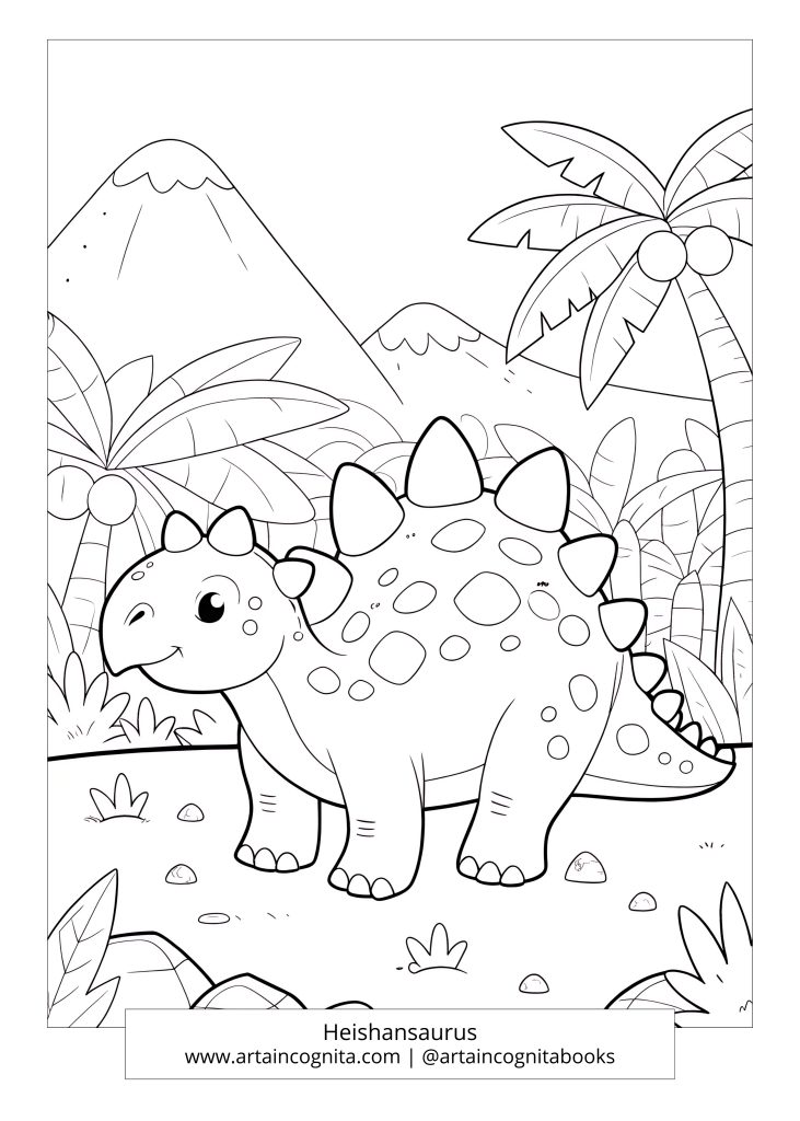 Prehistoric World: Dinosaurs – Heishansaurus | freebies, printables