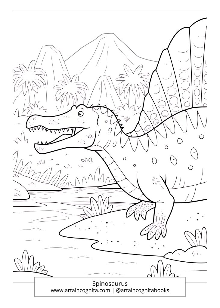 Prehistoric World: Dinosaurs – Spinosaurus | freebies, printables