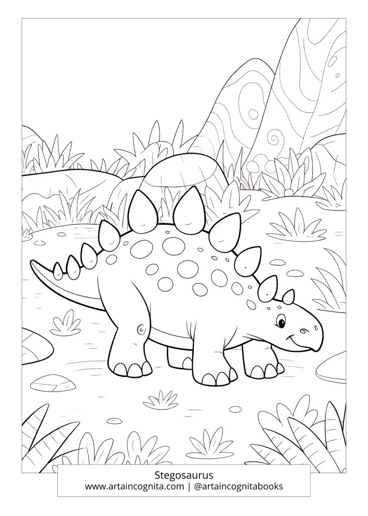 Prehistoric World: Dinosaurs – Stegosaurus | freebies, printables