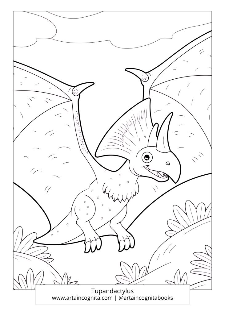 Prehistoric World: Dinosaurs – Tupandactylus | freebies, printables